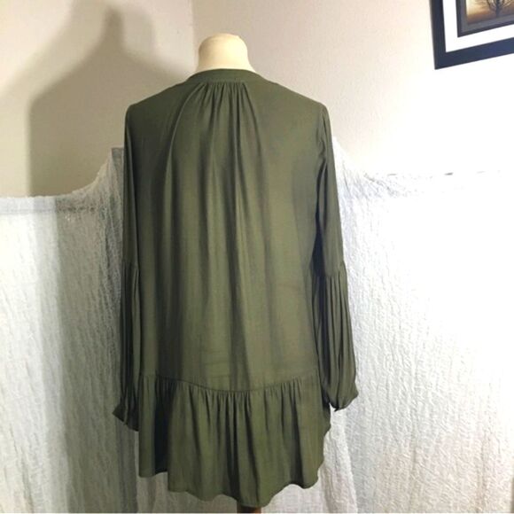 RO & DE Green Peasant Top Size M - Picture 5 of 9